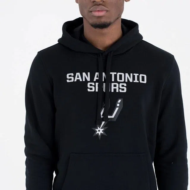 New Era Nos NBA Regular Hoody Saaspu Blk Sudadera Hombre