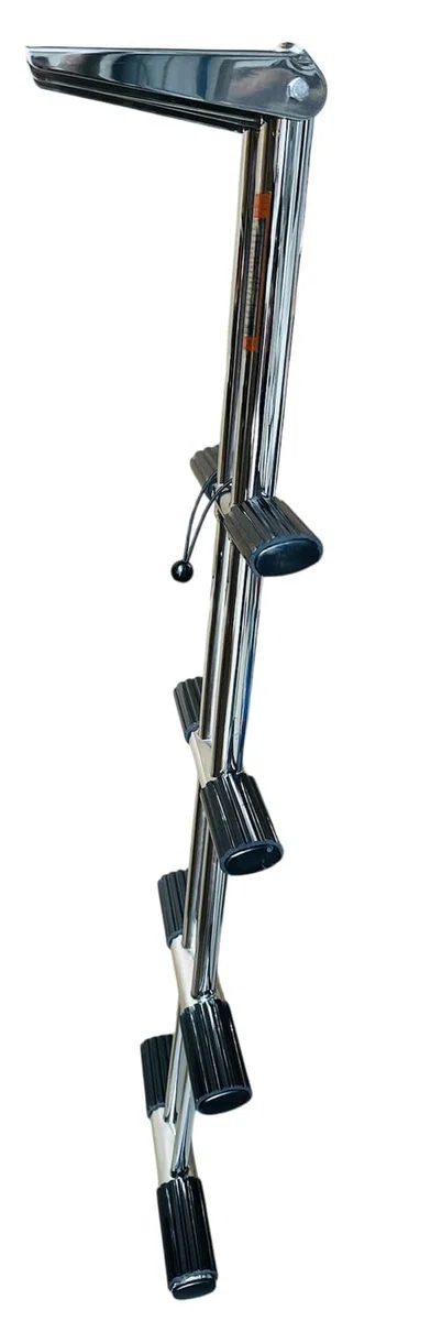 TREPPE - Escalera Telescópica de Acero Inoxidable para Barcos, 4 Escalones, para Piscinas y Yates