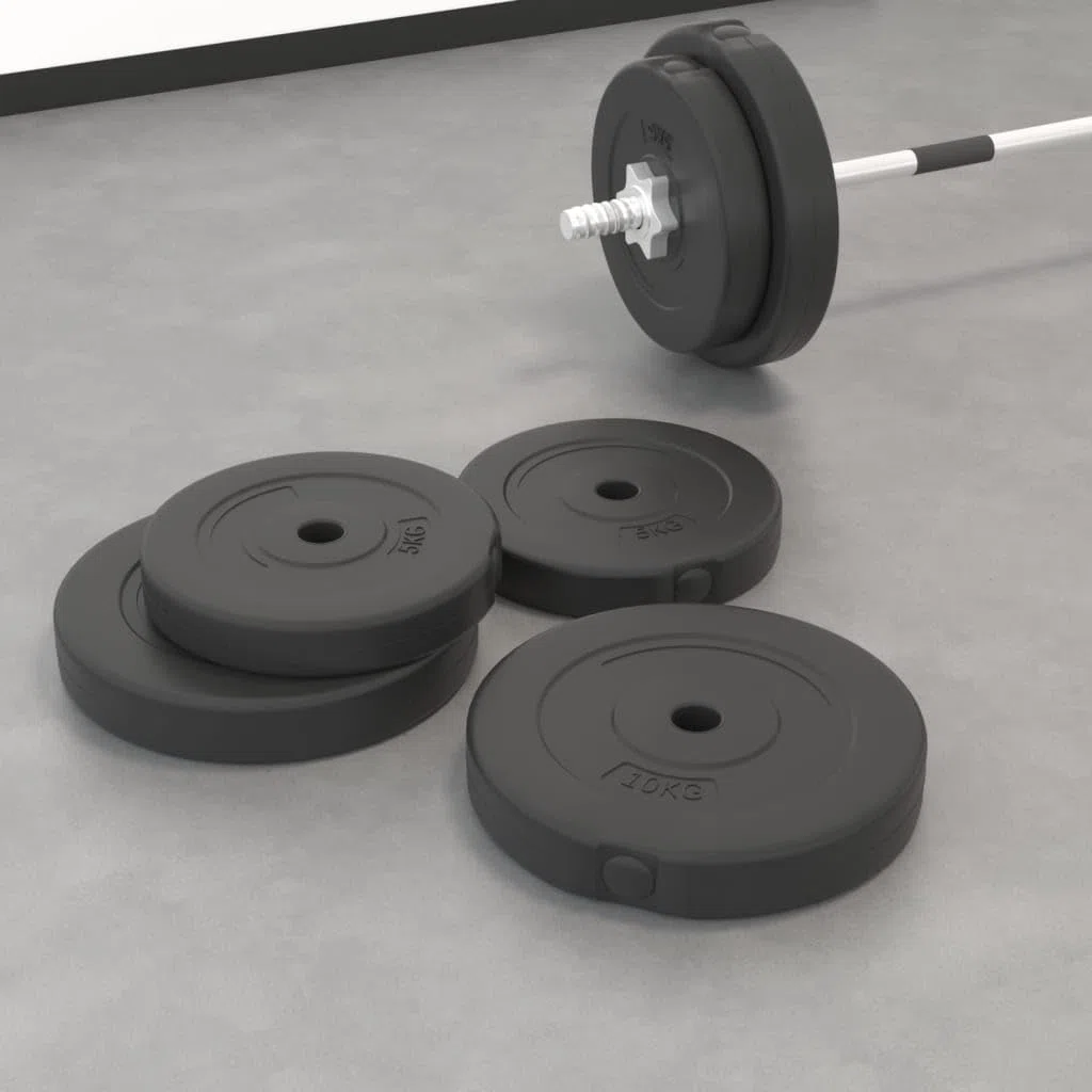 vidaXL Placas de Peso 4 unids Entrenamiento de Halterofilia Deporte Multi-Modelo