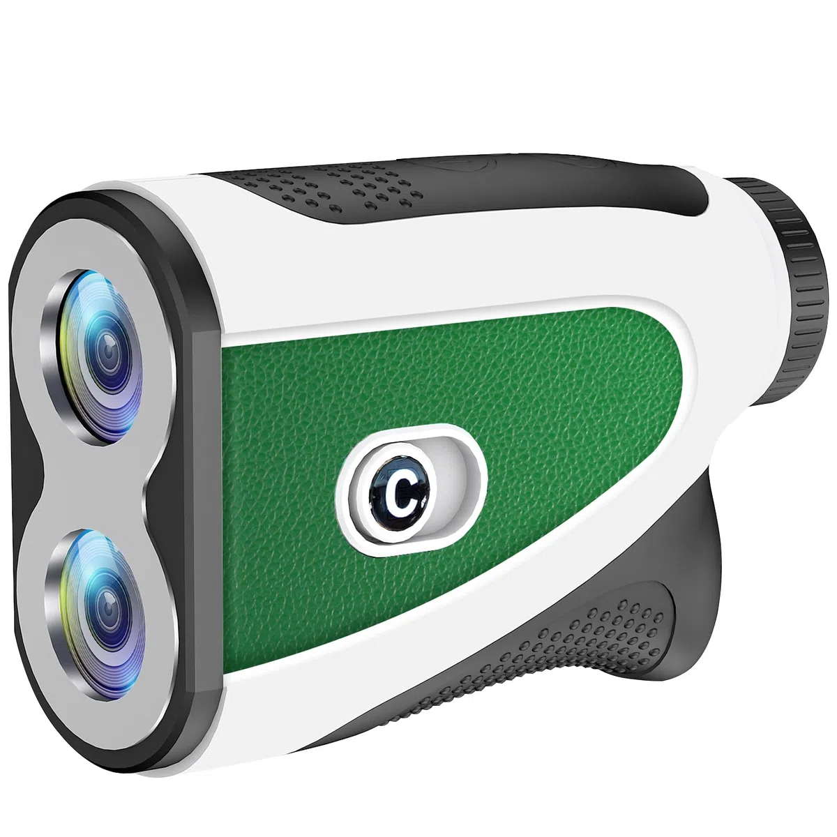 PTHTECHUS Telémetro de Golf con inclinación, telémetro láser de 1200 Yardas con Banda magnética, Aumento de 7X, Bloqueo de asta de Bandera con vibración, Impermeable IPX4, Recargable para Hombres