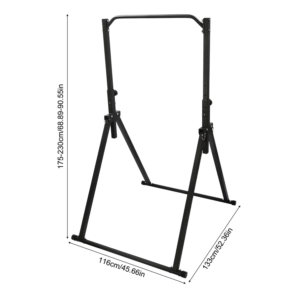 Barra horizontal ajustable,Barra vertical independiente de hasta 200 kg,Barra de ejercicio para interiores, entrenamiento en casa