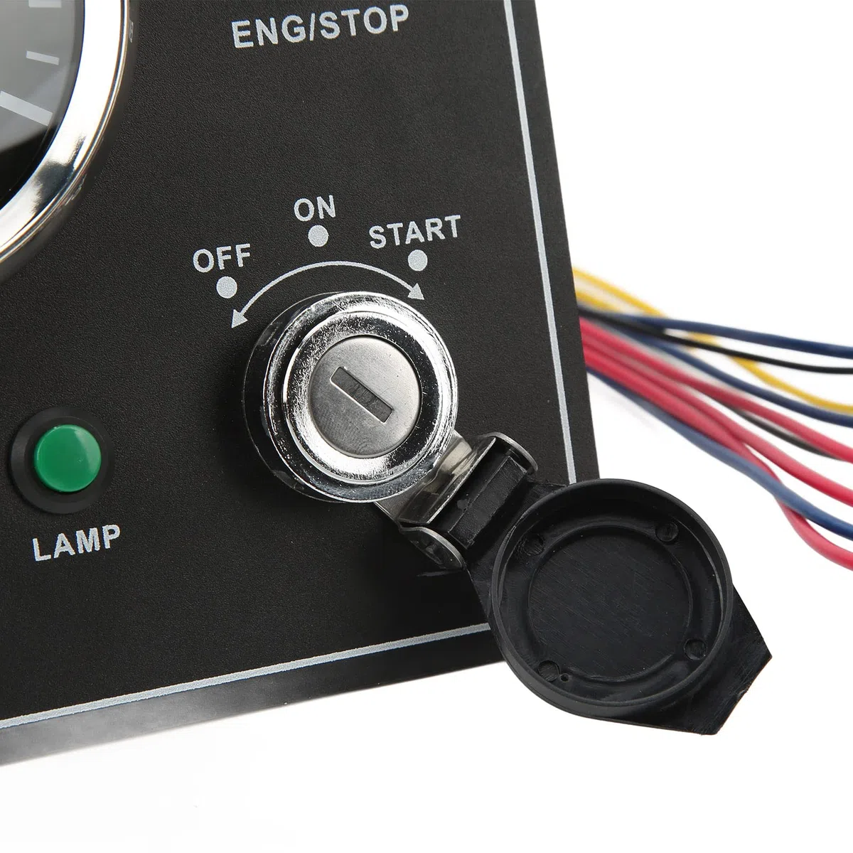 Tbest Panel de Instrumentos de la Embarcación Multifunción Multifunción 4000 Rpm Interruptor de RV Retroiluminado Rojo con Función de Alarma para Yate Marino Hecho de 316L Tamaño de (12V)