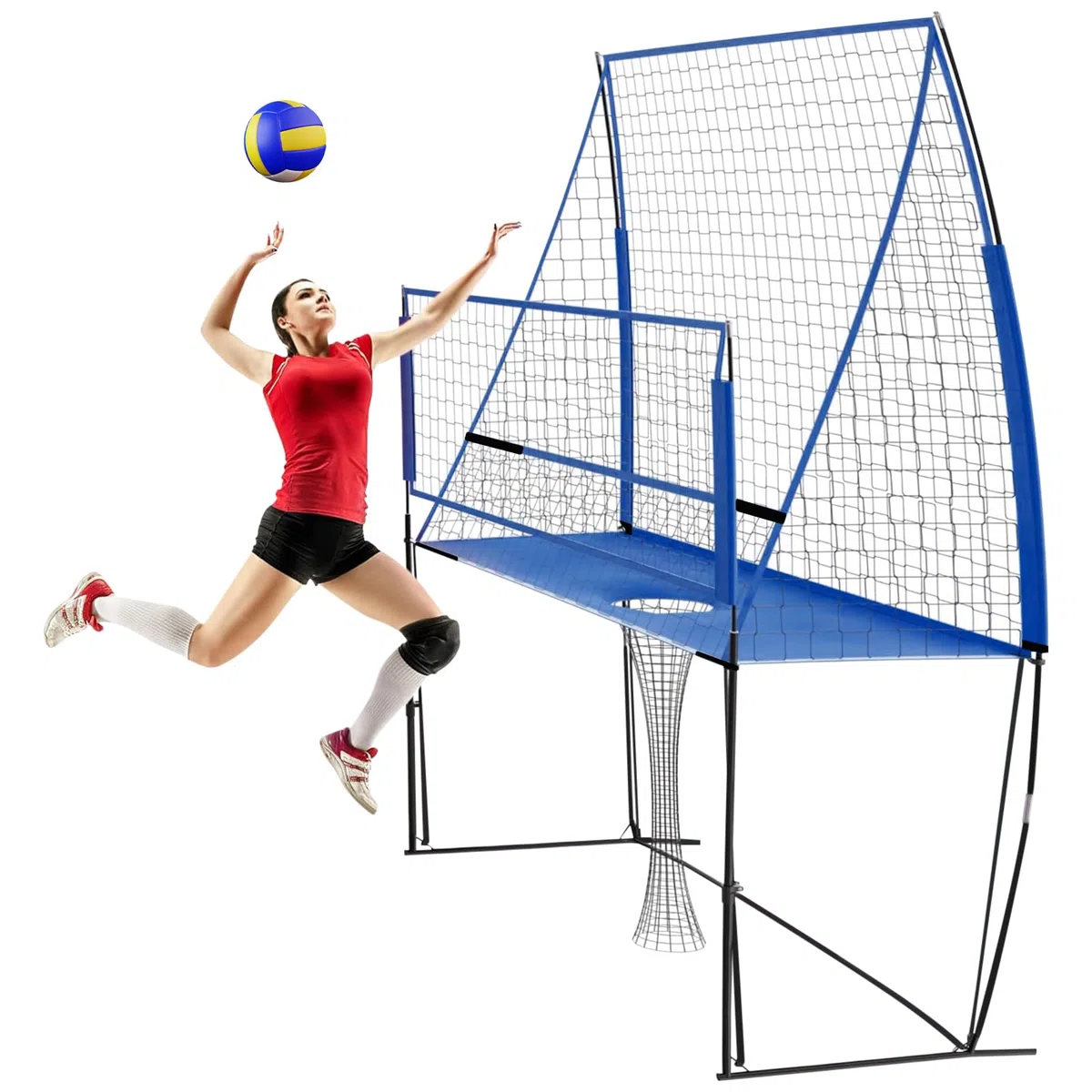 Red De Entrenamiento De Voleibol, Red De Práctica, Red De Equipamiento Profesional Ajustable, Para Jardín, Exterior, Interior, Piscina, Playa, Bádminton, Tenis