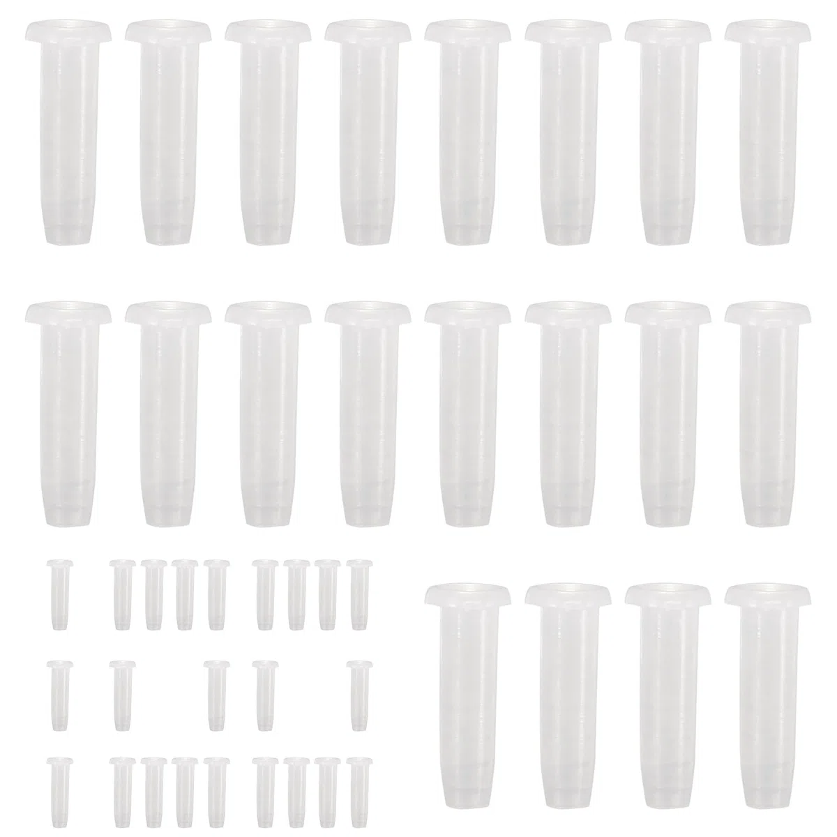Protector de Cuerdas para Raquetas - 100 Piezas De Ojillos Protector Tubulares para Raqueta,Repuestos Nylon Transparentes, Herramientas Encordado Adultos