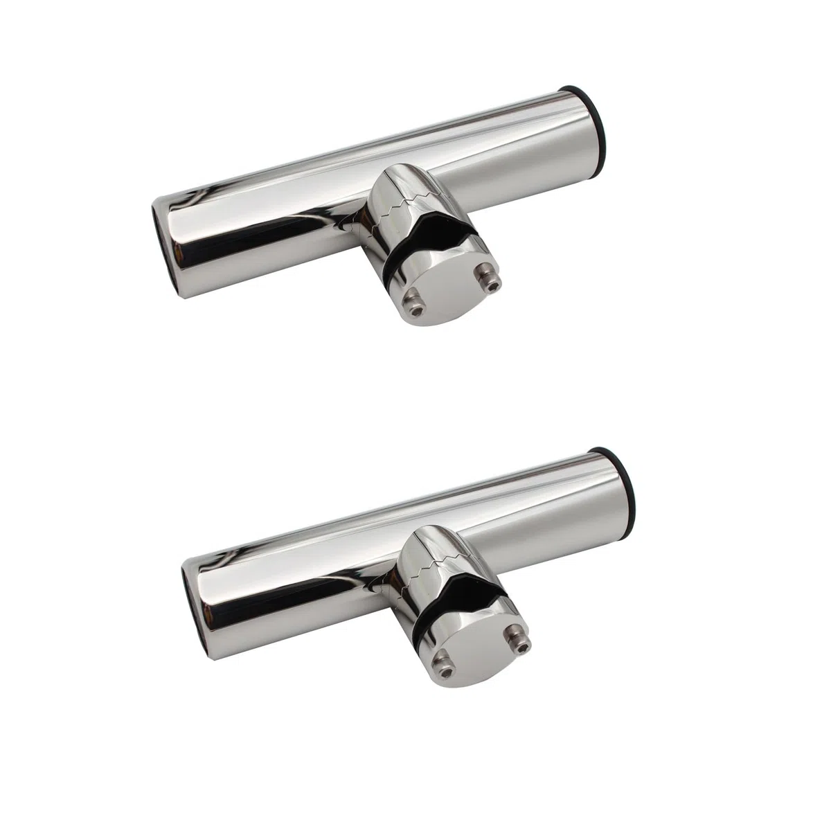 NEWFUN cañeros barco, soporte cañas de pescar, Portacañas marinos de acero inoxidable, clips portacañas marinos para uso en alta mar,cañeros de pesca, guías de 19 mm - 25 mm
