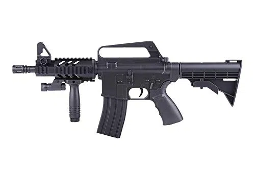 Well Airsoft CQB 16-A5 - Rifle para Airsoft,con Muelle,de Recarga Manual (0,5 Joule) - con Accesorios