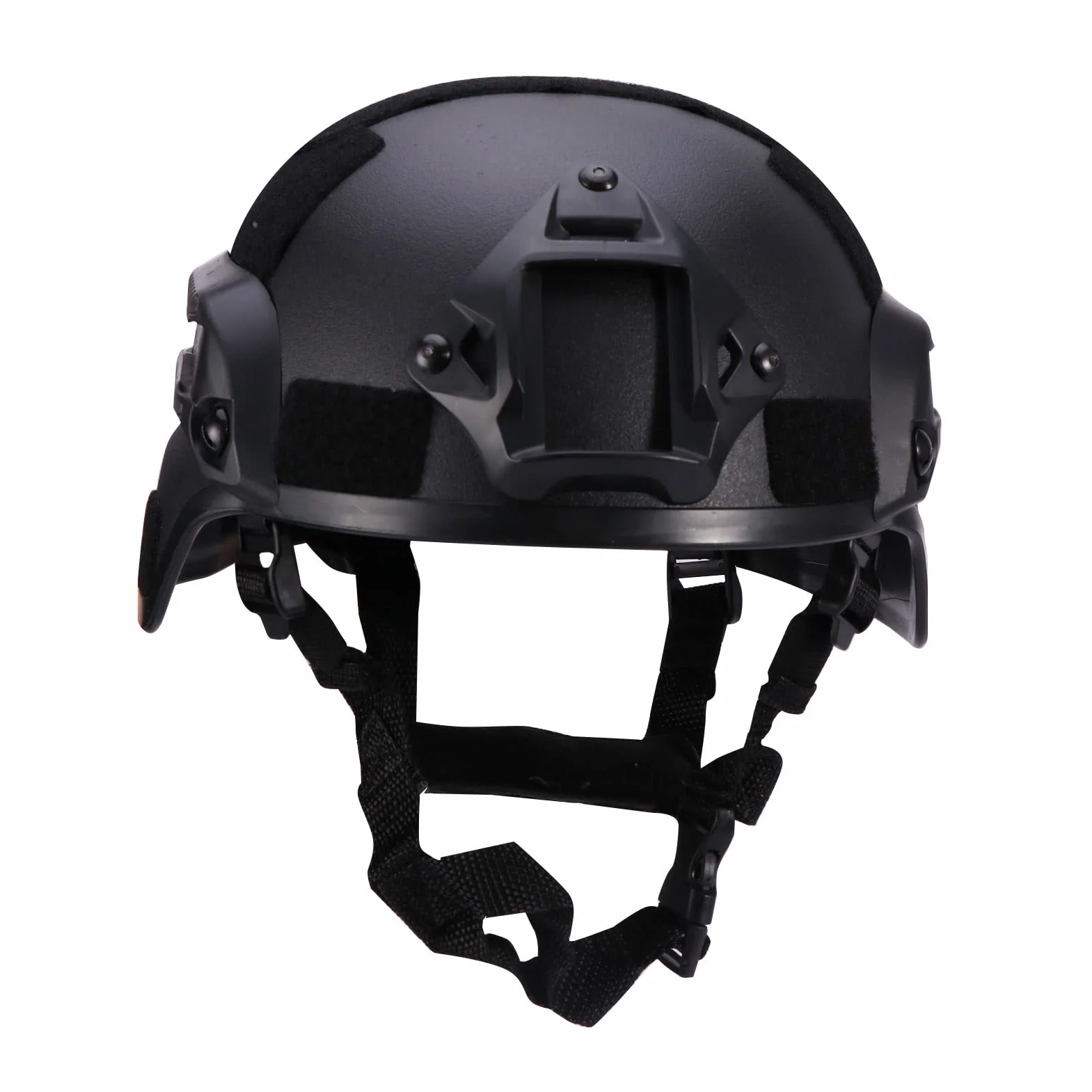 Casco táctico, estilo militar ligero del ejército, casco rápido, combate SWAT, para airsoft al aire libre, paintball, juego CS, CQB, protección para la cabeza de seguridad (negro)