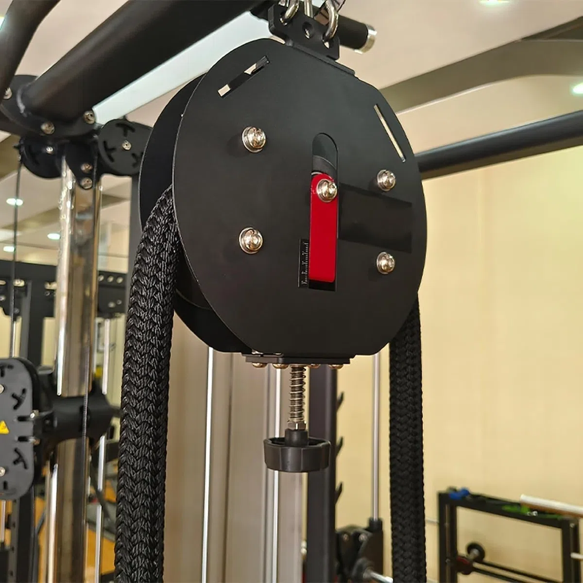Sistema De Poleas De Cable Portátil, Entrenador De Cuerda Sin Fin, Herramienta De Entrenamiento De Cuerpo Completo, Cuerda De Nailon Premium, Resistencia Ajustable