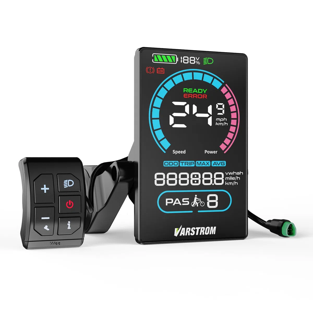CAN Protocol VD618 Pantalla para BAFANG Mid Motor -Pantalla de 3.5 pulgadas para bicicleta eléctrica BBS02B, HD, BBS01B, M620, M600, M560, M510, M500, M420