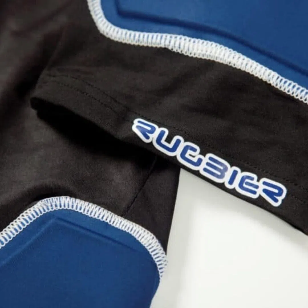 Hombrera de Rugby Profesional para Hombres - Hombrera Rugby Vulcano – Protección de Rugby Acolchada - Categorías Masculinas - Modelo Vulcano Azul/Negro