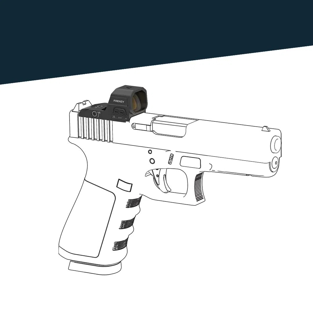 Vector Optics SCRD-81 Frenzy 1x16x21 Compatible con Glock MOS Red Point Visera para deporte, airsoft y caza, rifle de aire, visera de objetivo, visera reflectante, Red Dot para apuntar