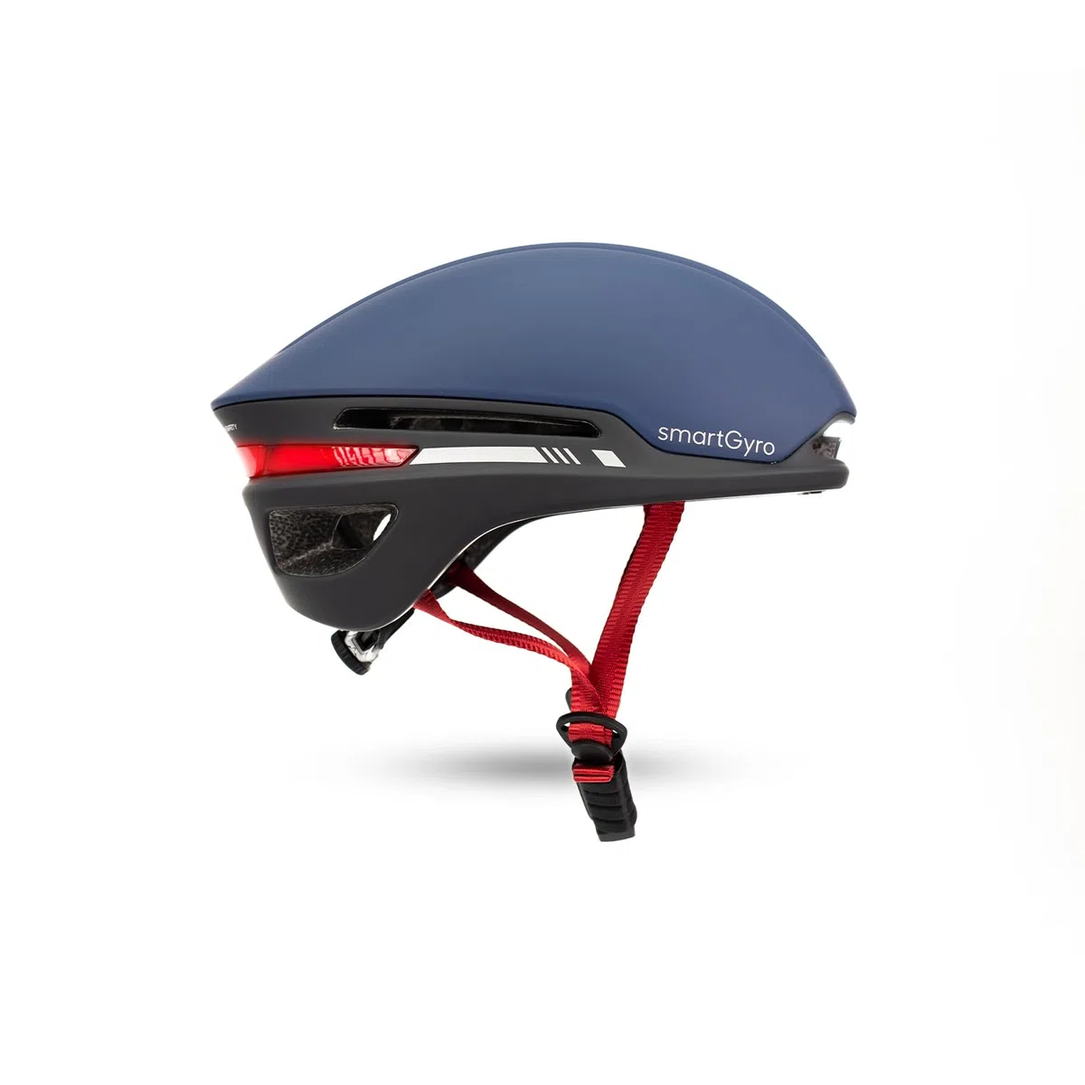 smartGyro Casco Inteligente - Smart Helmet 2 Blue con luz de Frenado Automática, Tamaño M/L, EPS + PC, Visera Delantera, Batería, Leds Delanteros y Traseros, Color Azul