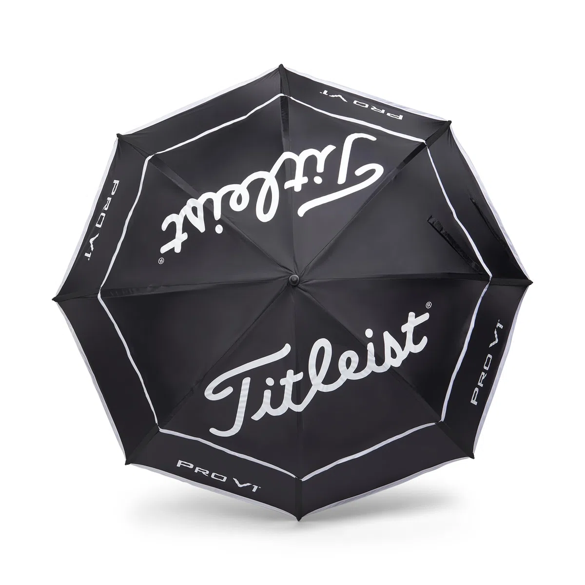 Titleist StaDry - Paraguas de doble dosel, negro/blanco
