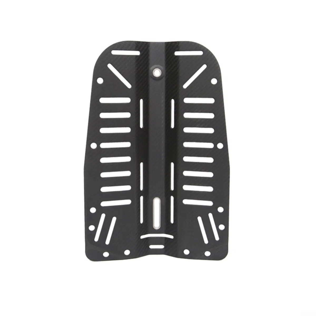 Técnico Buceo Fibra de Carbono Backplate 30x40 cm Sistema de transporte duro para tanque individual y equipo de buceo