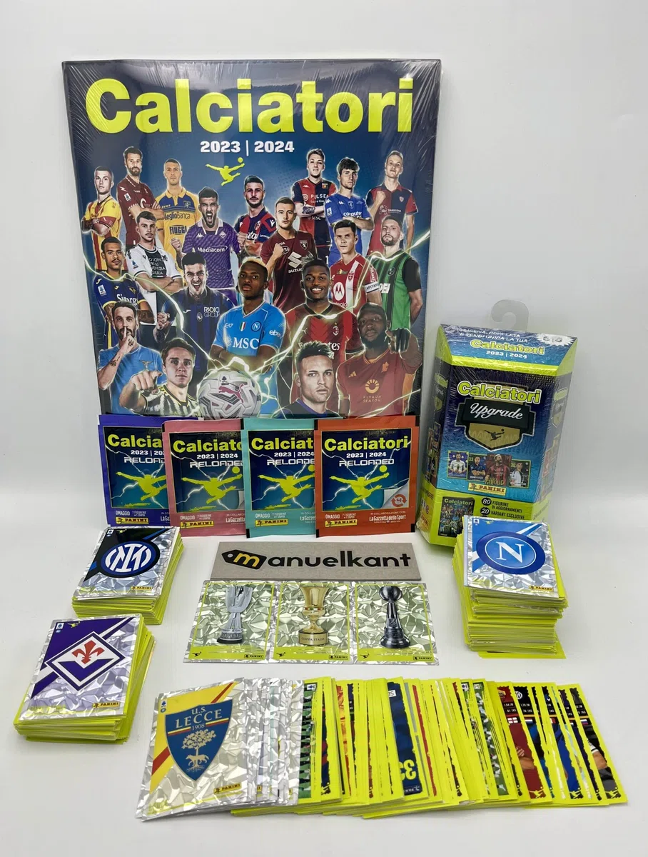 Futbolistas Panini 2023 24 2024 Álbum vacío + Juego completo de cromos + Actualizaciones + Reloaded