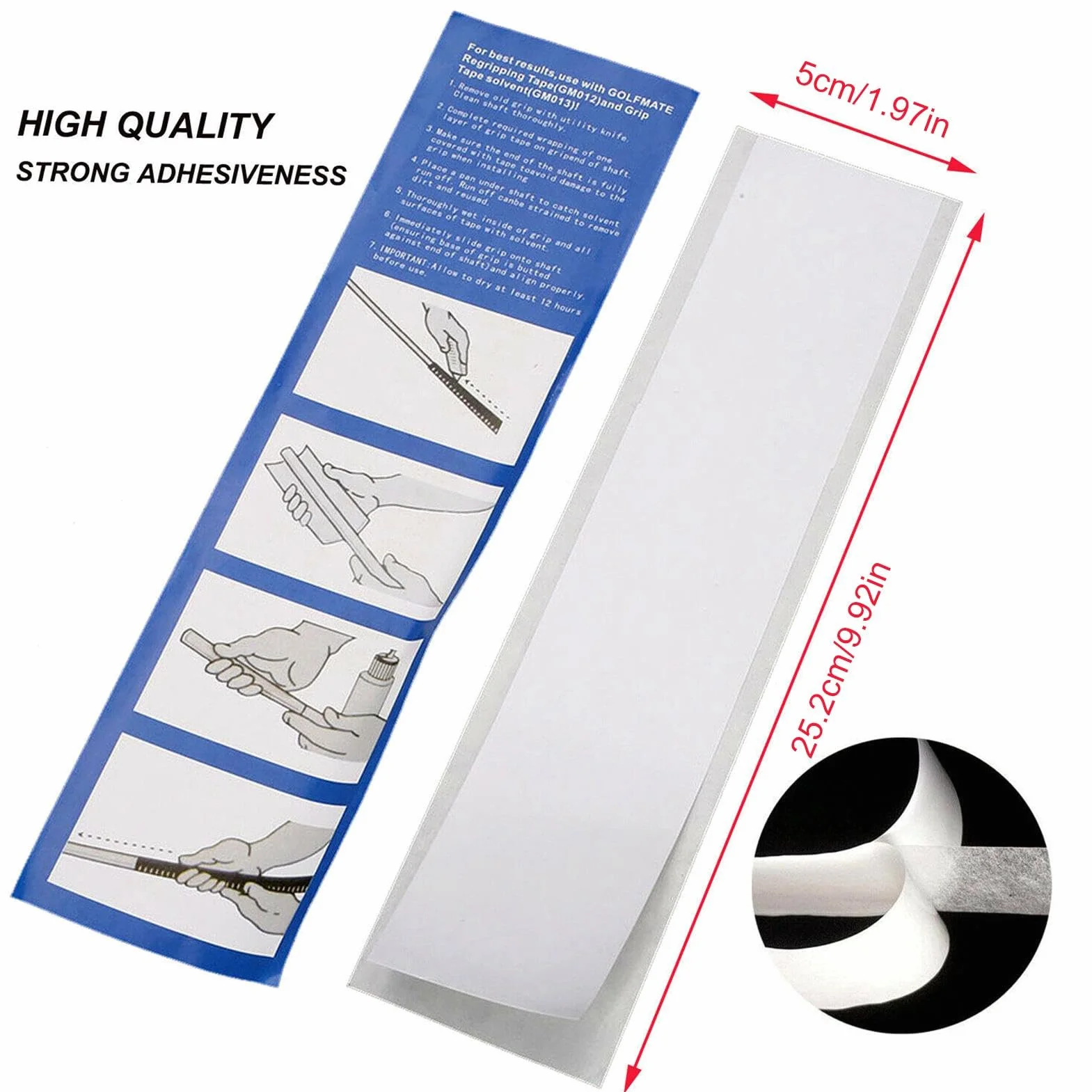 Kit De Agarre De Golf Para Regripper Clubes De Golf - Grip Solvente Golf Grip Tape Bandas Gancho Hoja - Kit De Cinta Adhesiva De Golf Y Solvente, Kit De Instalación De Mango De Golf Para Reparar