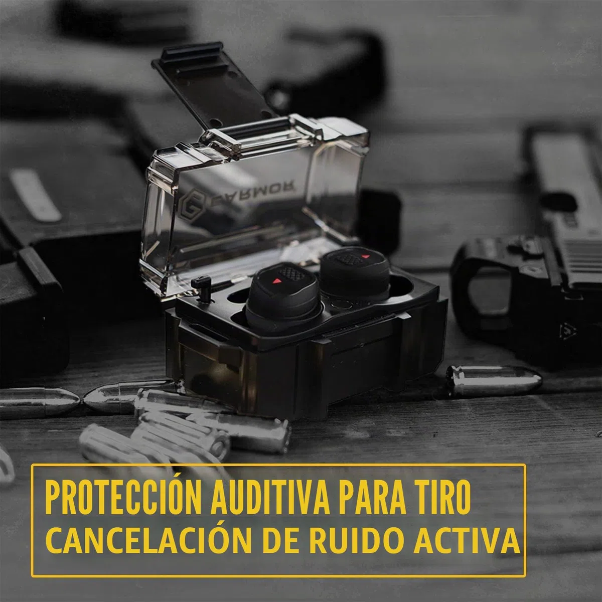 Earmor OPSMEN M20T - Tapones electrónicos para disparar - NRR 26 dB BT 5.3 Protección auditiva con cancelación de ruido activa para deportes de tiro, caza, campo de tiro por OPSMEN M20T, color negro,