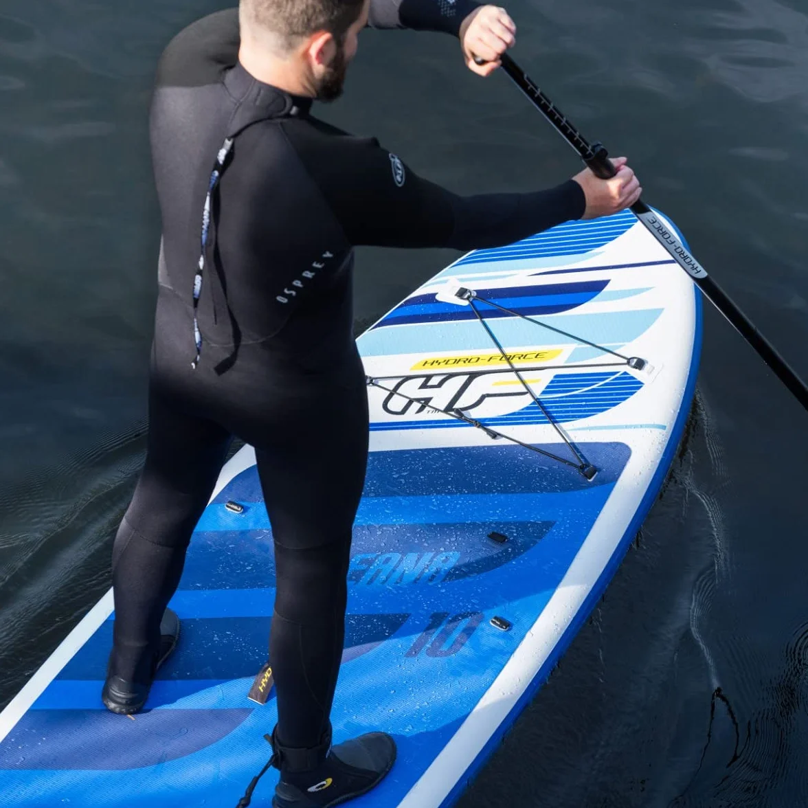 Hydro-Force Sup, Inflatable Stand Up Paddle Board, Complete Set with Kayak Conversion Kit, Multiple Styles