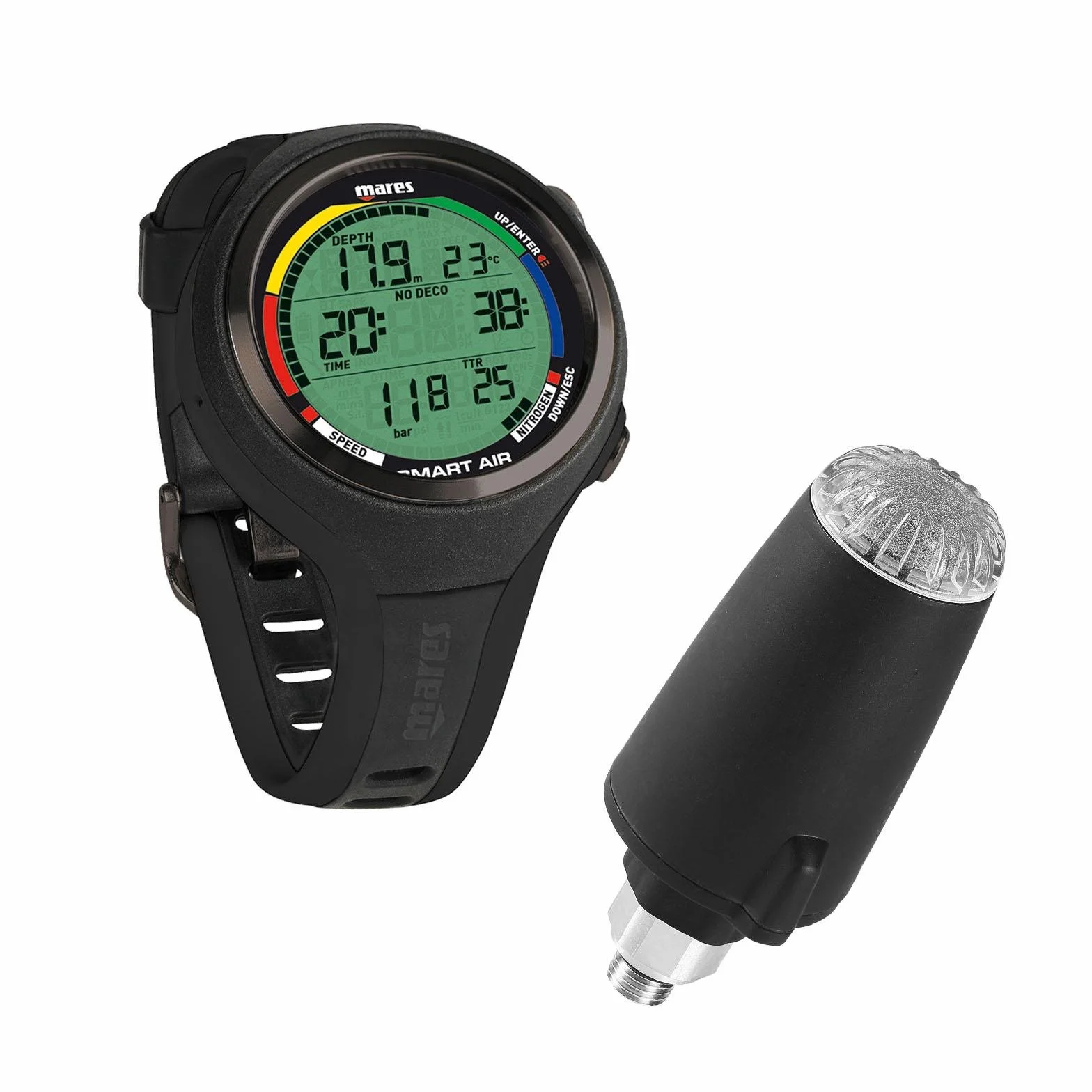 Mares Smart Air + LED Émetteur – Montre Ordinateur de Plongée