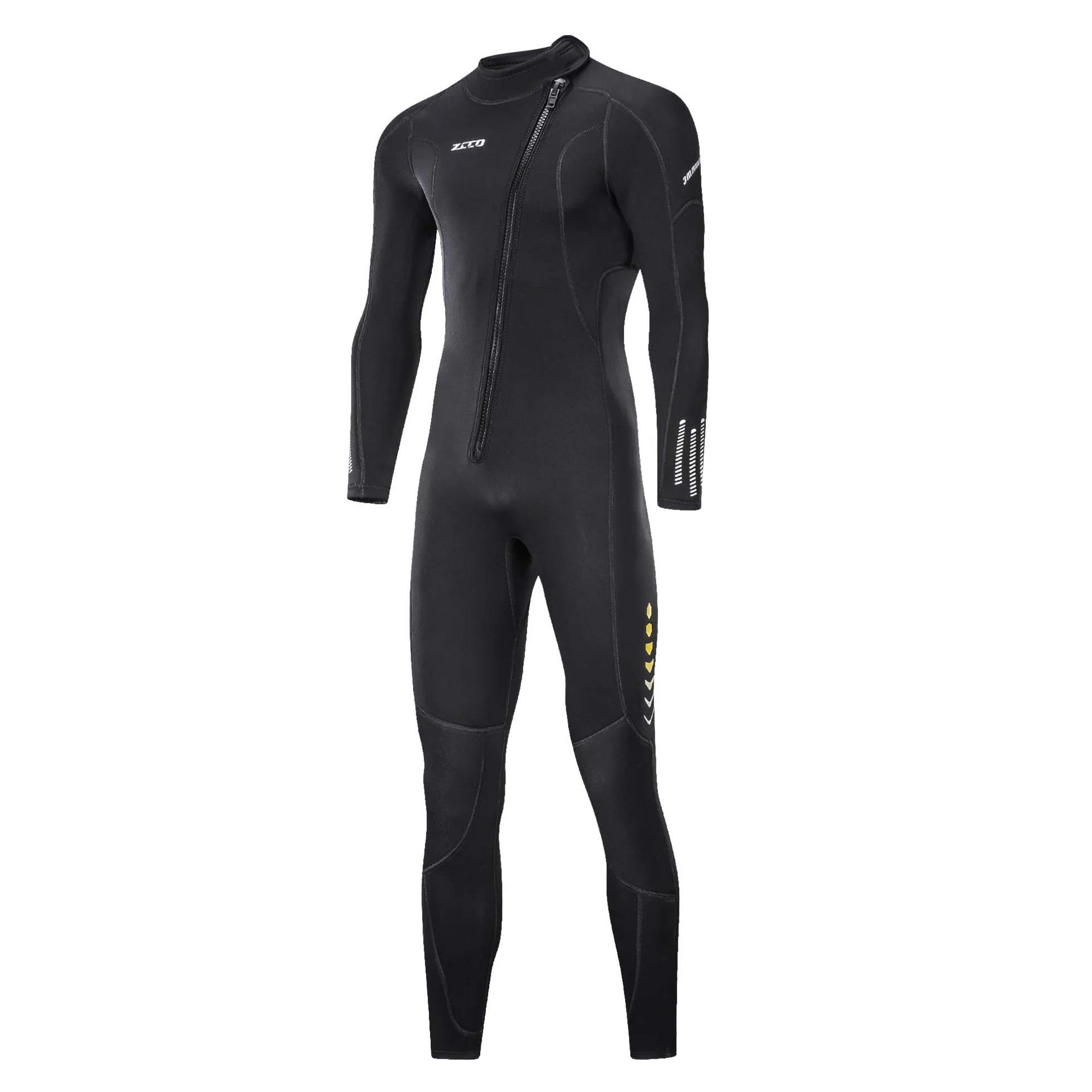ZCCO Traje de Neopreno Ultra elástico de 3 mm con Cremallera Frontal, Traje de Buceo Completo, una Pieza para Hombres y Mujeres, esnórquel, Buceo, natación, Surf