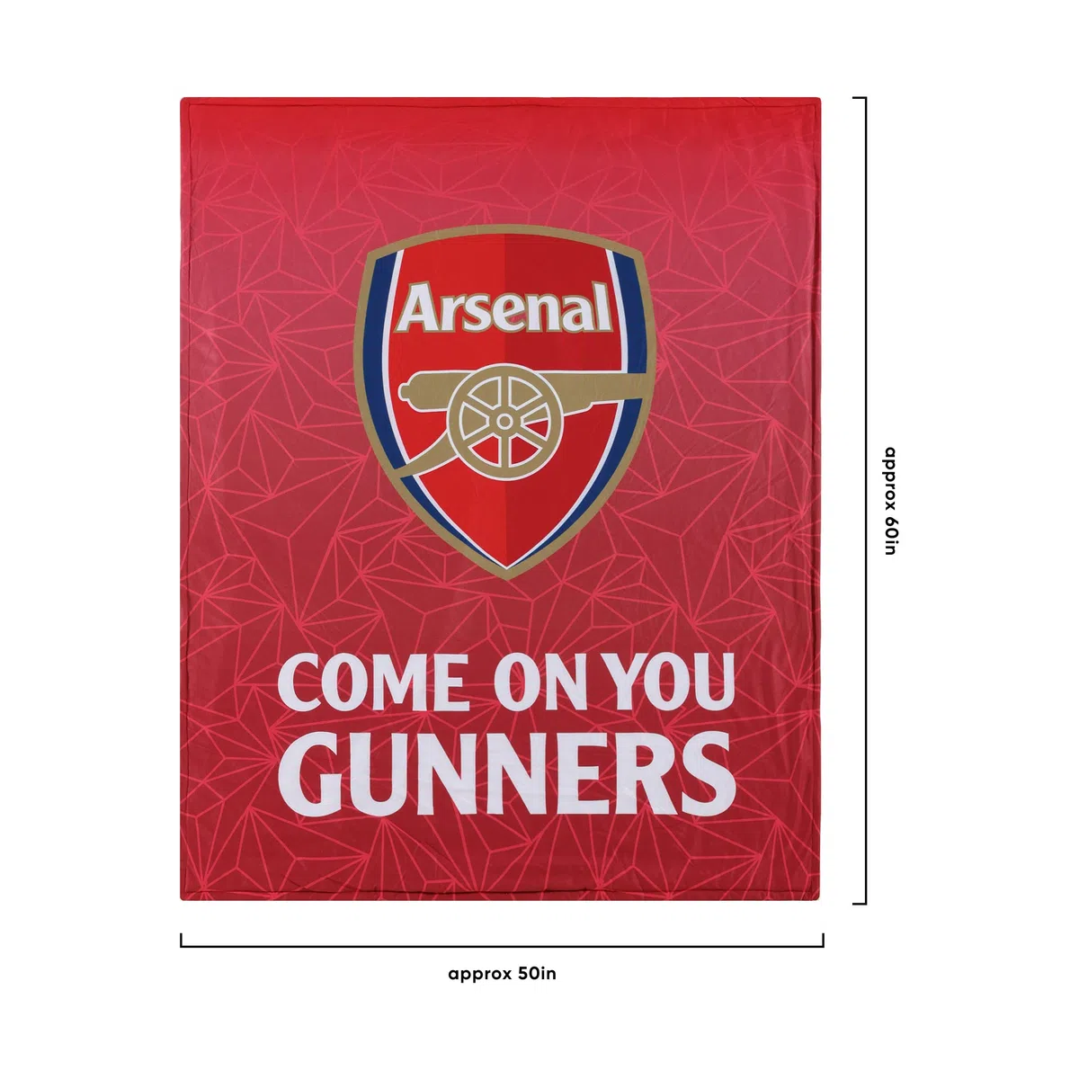 Arsenal FC EPL Slogan Sherpa - Manta de felpa
