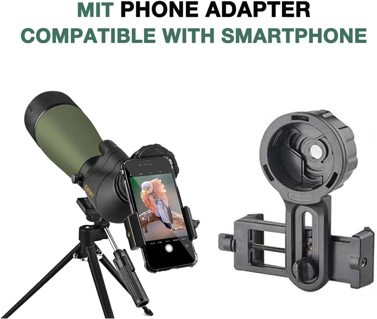 Gosky Alcance de detección en ángulo BAK4 actualizado para Tiro al Objetivo, Caza, observación de Aves, paisajes de Vida Silvestre (Adaptador de cámara Compatible con Nikon)