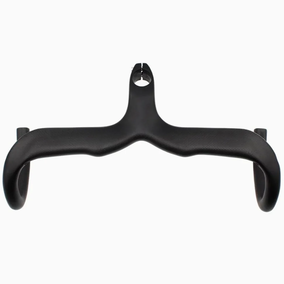 RXL SL 1-1/8" Manillar de bicicleta de carreras de fibra de carbono Enrutamiento interno 3K mate 400 x 100 mm