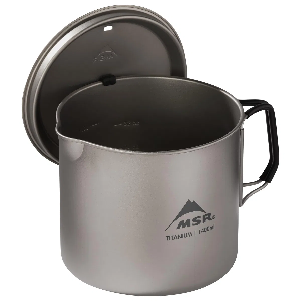Msr Titan Kettle 1400 Ml Hervidor de Camping de Titanio, Unisex, Gris