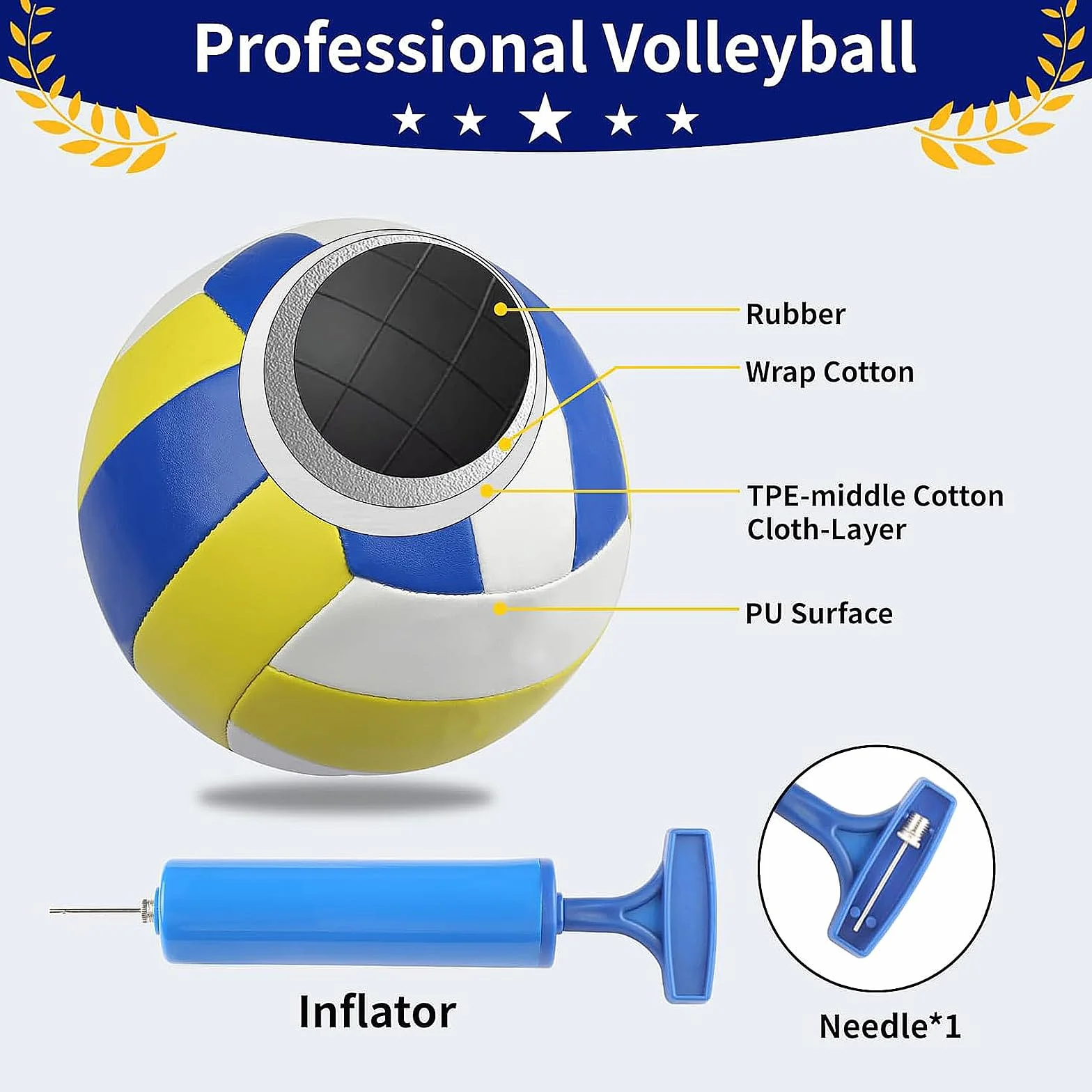 Red Voley Portatil, Juego de Red de Voleibol, Juego Completo de Red de Voleibol Plegable, Red de Voley Playa Hierba