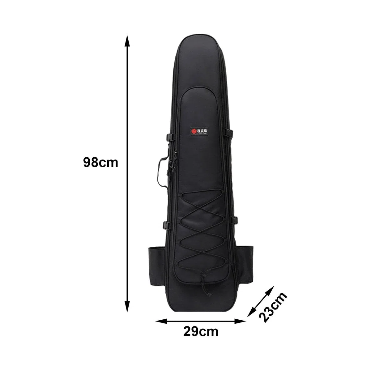 Bolsa para Aletas Largas Mochila Resistente al Agua de Oxford con Compartimento Seco y Húmedo Correas Ajustables Adecuada para Natación Pesca