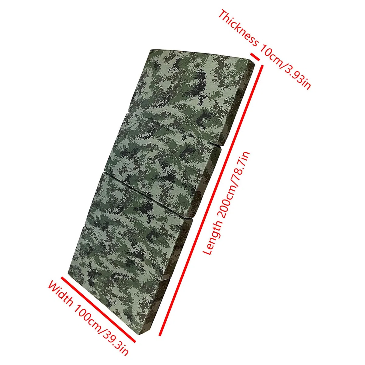 Yinian 4 Colchoneta Plegable Gimnasia, Esterilla Sport 5cm Grosor, Alfombra De Entrenamiento para Ejercicio Aeróbico, Colchoneta Multifuncional para Gimnasio Y Casa(Size:200x100x5cm)