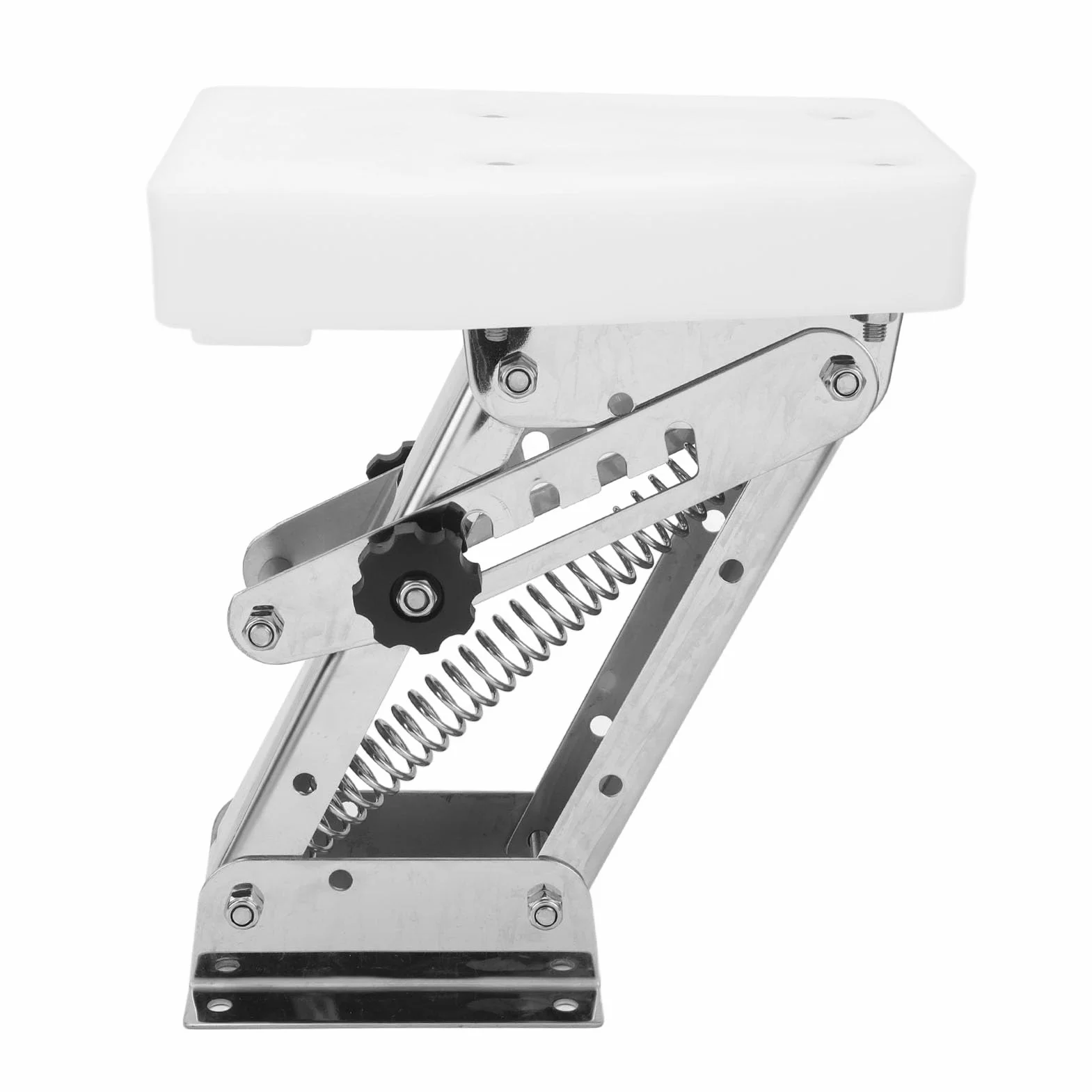 Soporte de Motor Fueraborda de Acero Inoxidable Duradero para Motores de 2 Tiempos, Soporte de Carga de 110 Libras, Ajustable, Fácil Instalación con Resistencia a la Oxidación,
