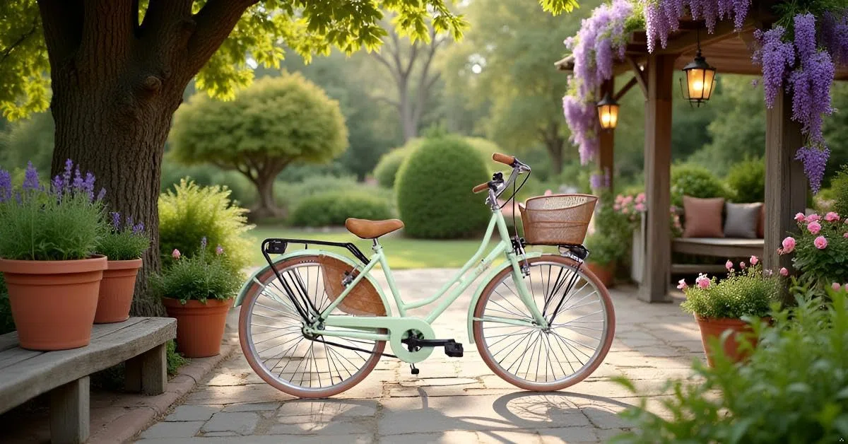 Bicicleta de paseo holandesa para mujer, de ciudad, de 26 pulgadas, vintage, con cesta de acero