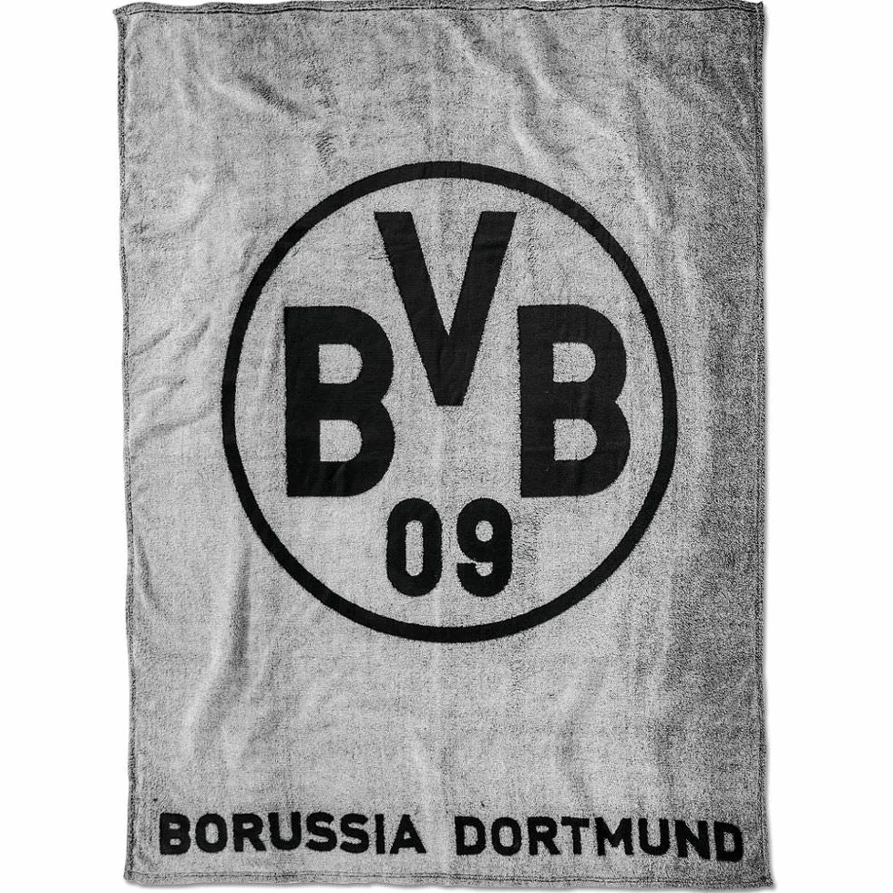 Borussia Dortmund, BVB-Fleecedecke (Grau), Grau/Schwarz, 0
