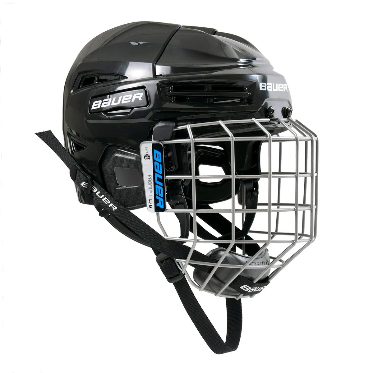 Bauer IMS 5.0 - Combo de Casco para Personas Mayores I, Alta Comodidad de Uso, con Almohadillas Protectoras de Doble Densidad, Certificado de protección de Competencia, Talla Ajustable I
