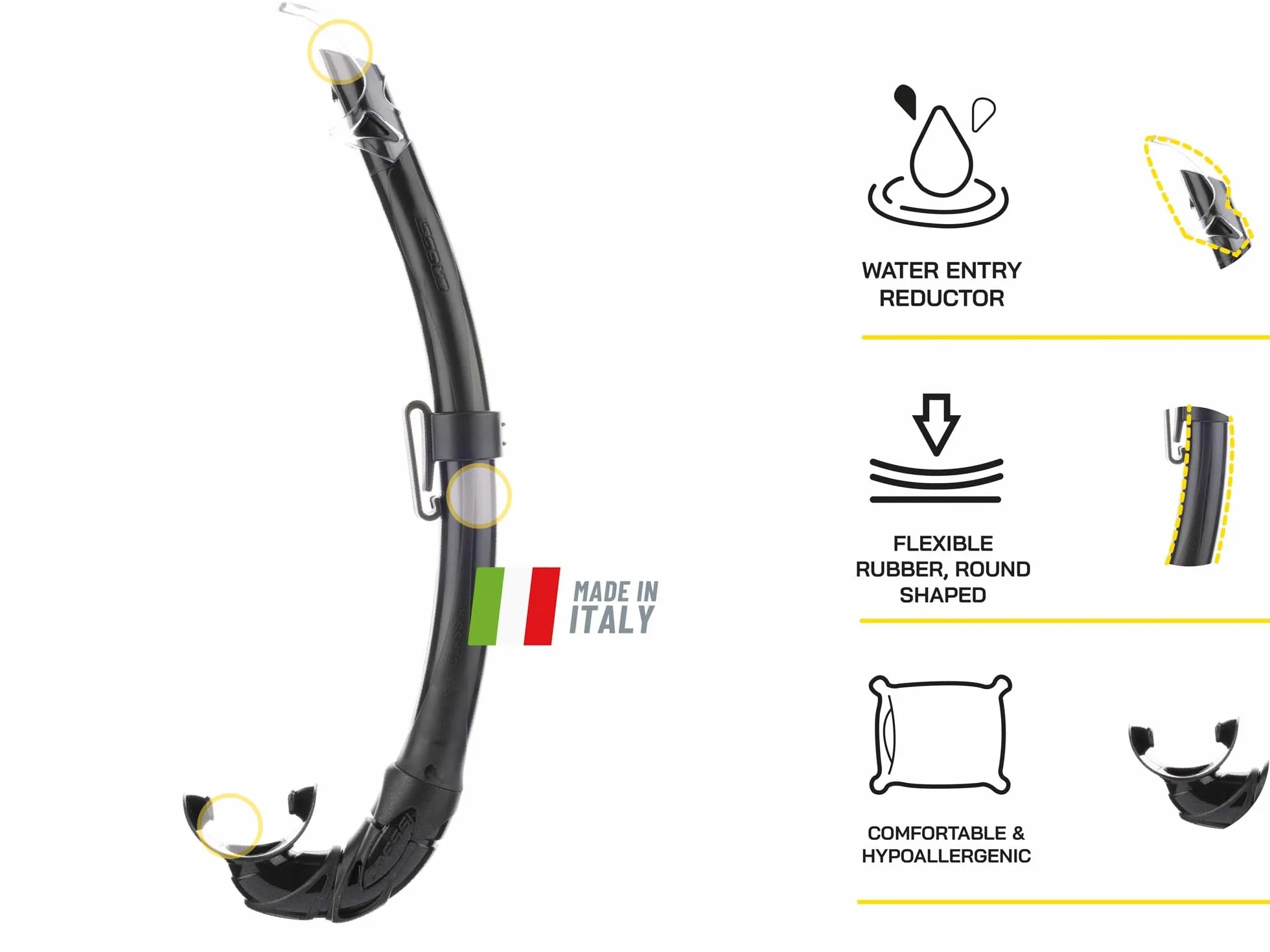 Cressi Samoa para Buceo y Snorkel - Máscara Samoa o Conjunto Máscara Samoa + Tubo Mexico, Talla Única, Unisex Adulto