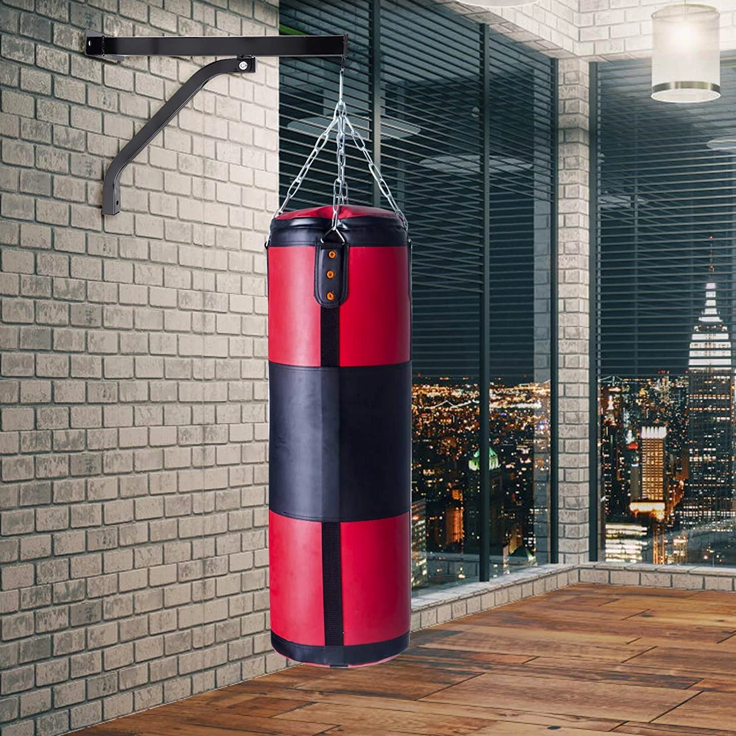 Greensen Soporte de Pared para Bolsa de Boxeo, Capacidad 100 kg, para Entrenamiento en Casa