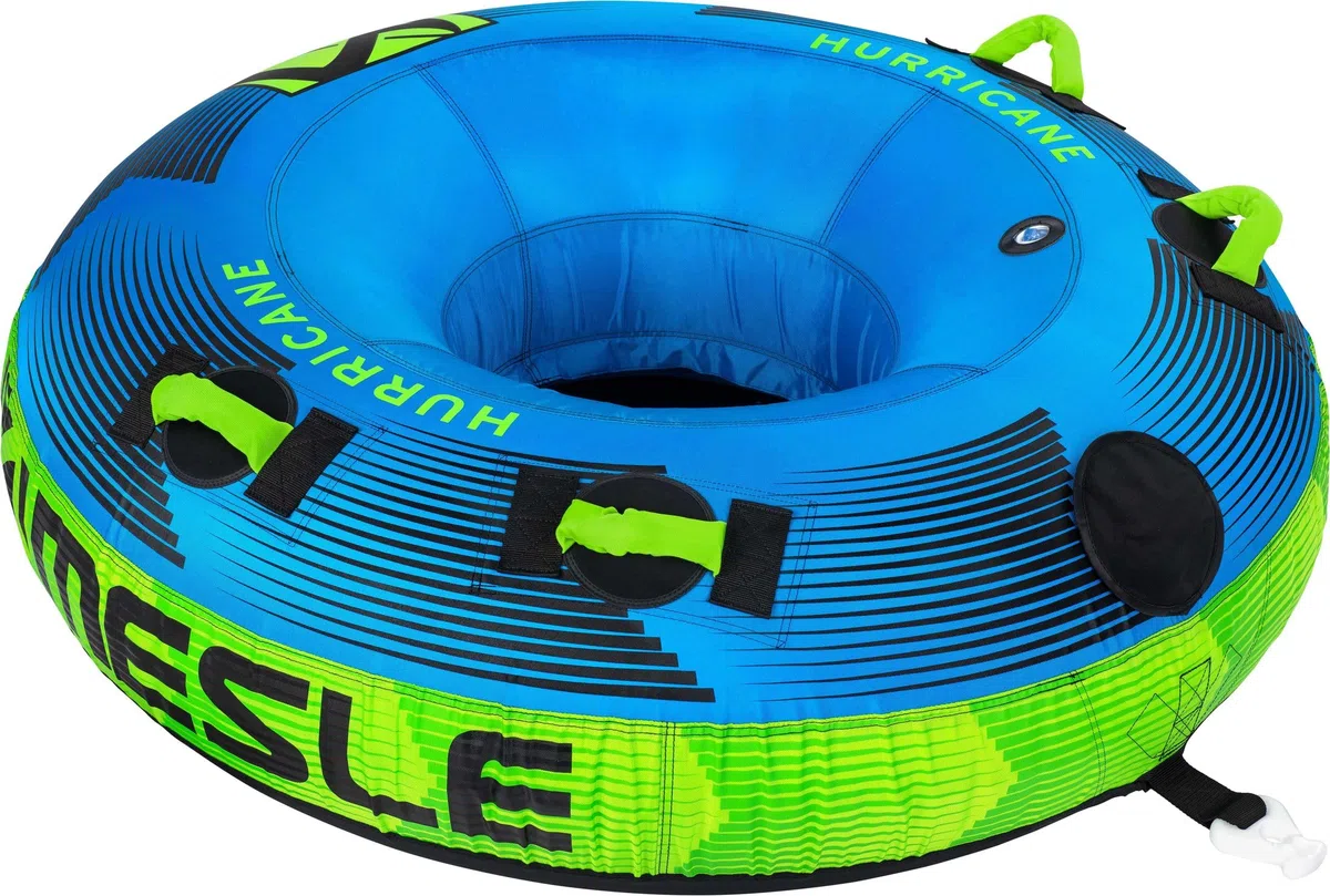 Mesle Hinchable Arrastrable Hurricane 58', Gran Donut Hinchable para 1-2 Personas, Flotador para Niños y Adultos, para Barco y Moto Acuática