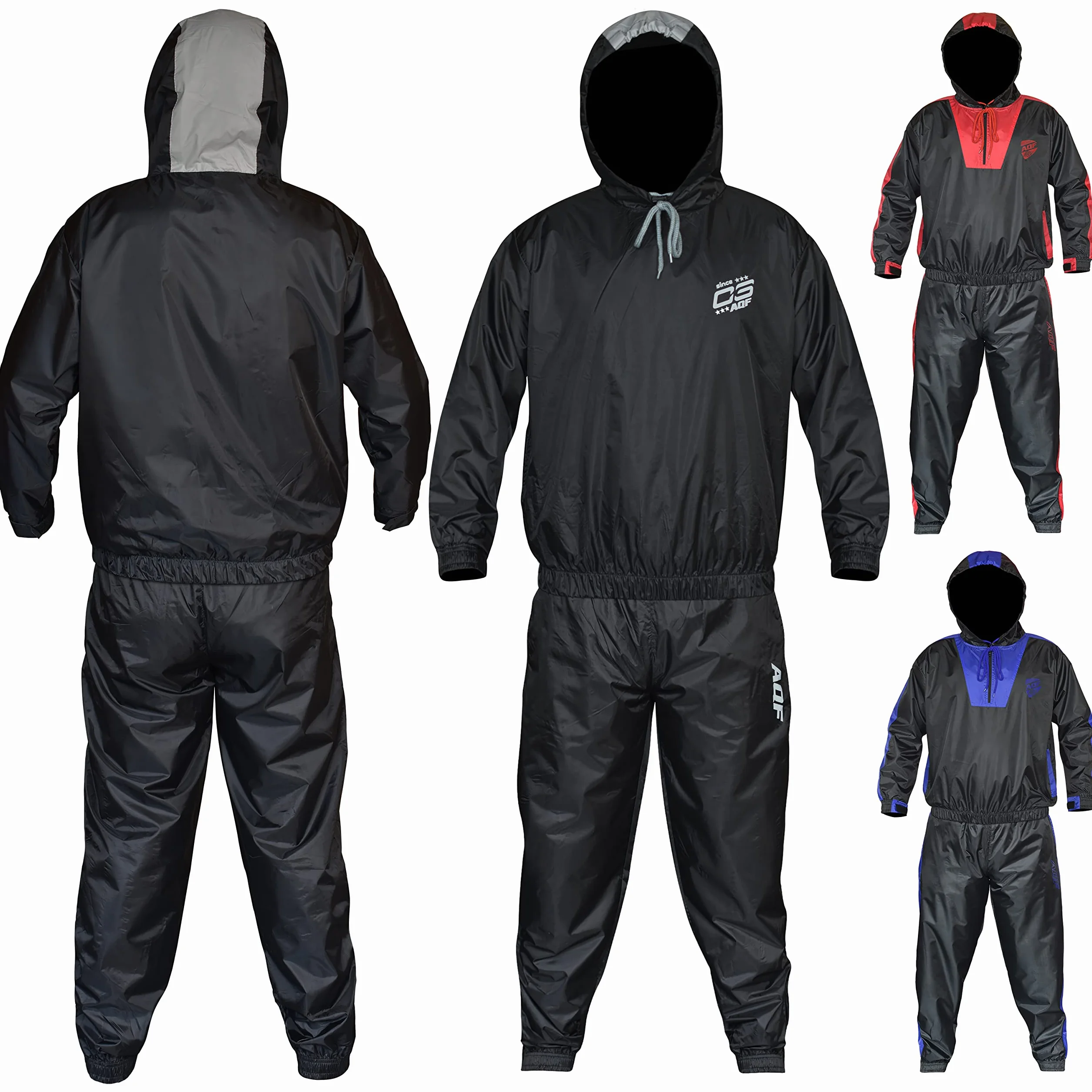 AQF Chándal Sauna, Traje Sauna Hombre, Sauna Suit Mujer, Traje De Sudoracion, chandal sudoracion Para Gimnasio Trotando Running Fajas (Chandal Sauna Completo)
