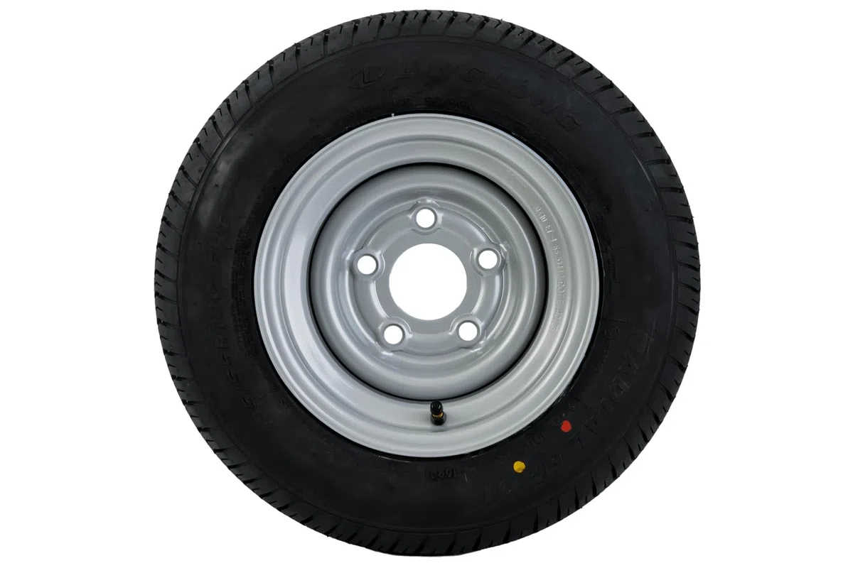 UNITRAILER Rueda Completa para Remolque Pesado 195/55 R10C con Llanta de Acero 6Jx10 5x112 ET-4, Neumático Reforzado LINGLONG de 750 kg para Plataformas y Caravanas