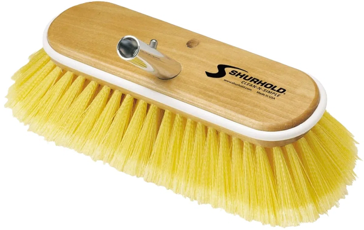 Shurhold 658-980 Cepillo para Cubierta Poliestireno Suave 250 mm, Color Amarillo