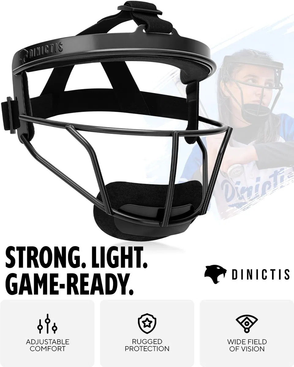 Dinictis Steel Softball Face Mask - Máscara de protección Facial