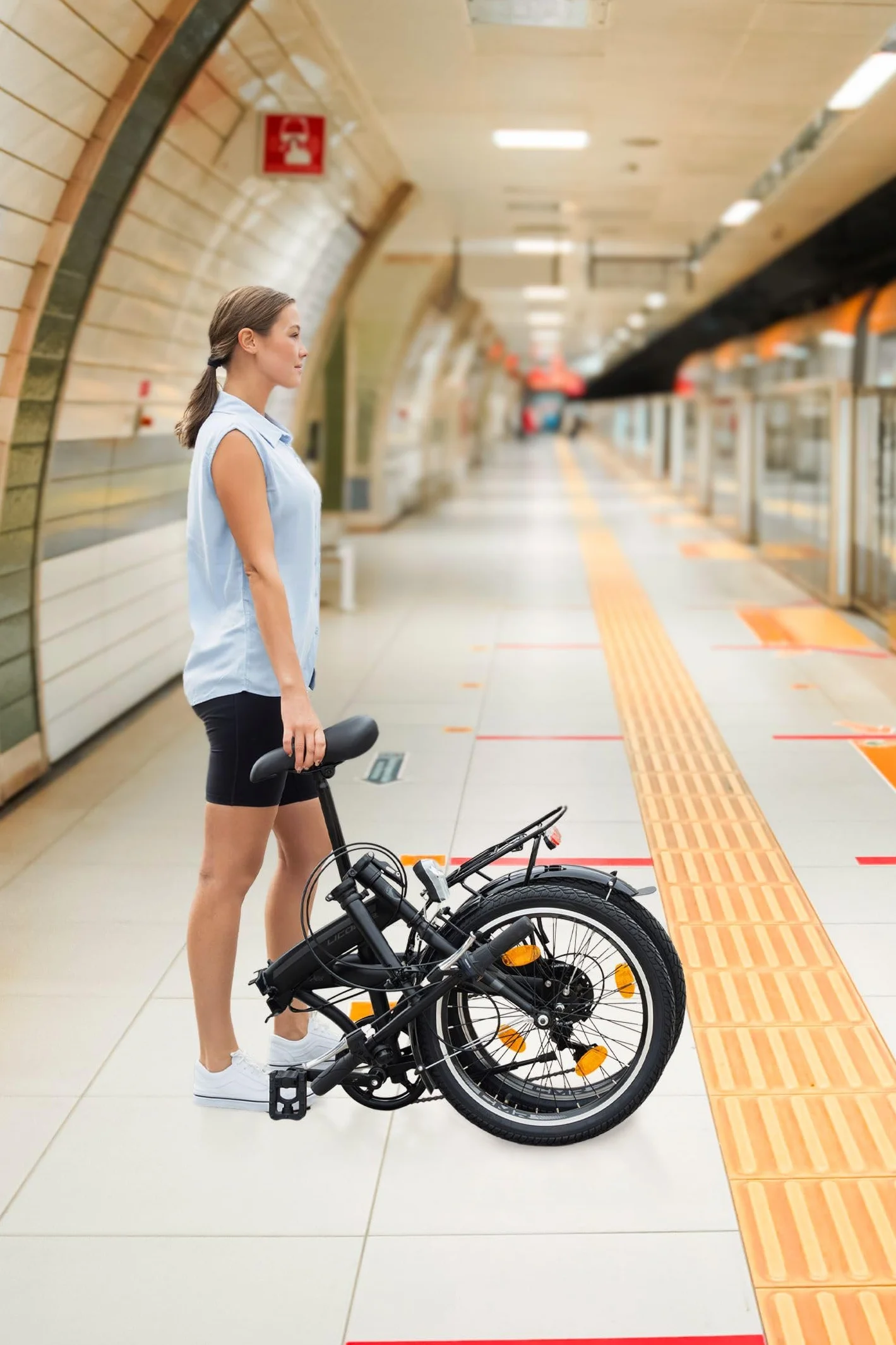 Licorne Bike Conseres - Bicicleta plegable de 20 pulgadas para hombre y mujer, 6 marchas