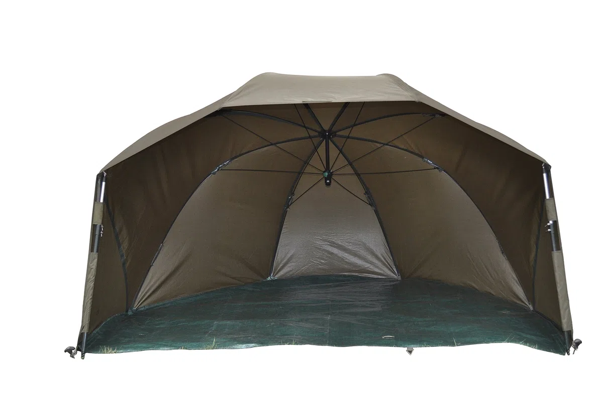 MK-Angelsport Fast Session Brolly Shelter – Tienda vivac para pesca, con martillo de goma