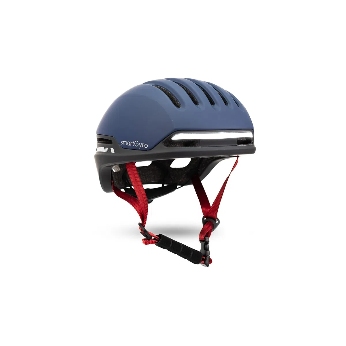 smartGyro Casco Inteligente - Smart Helmet 2 Blue con luz de Frenado Automática, Tamaño M/L, EPS + PC, Visera Delantera, Batería, Leds Delanteros y Traseros, Color Azul