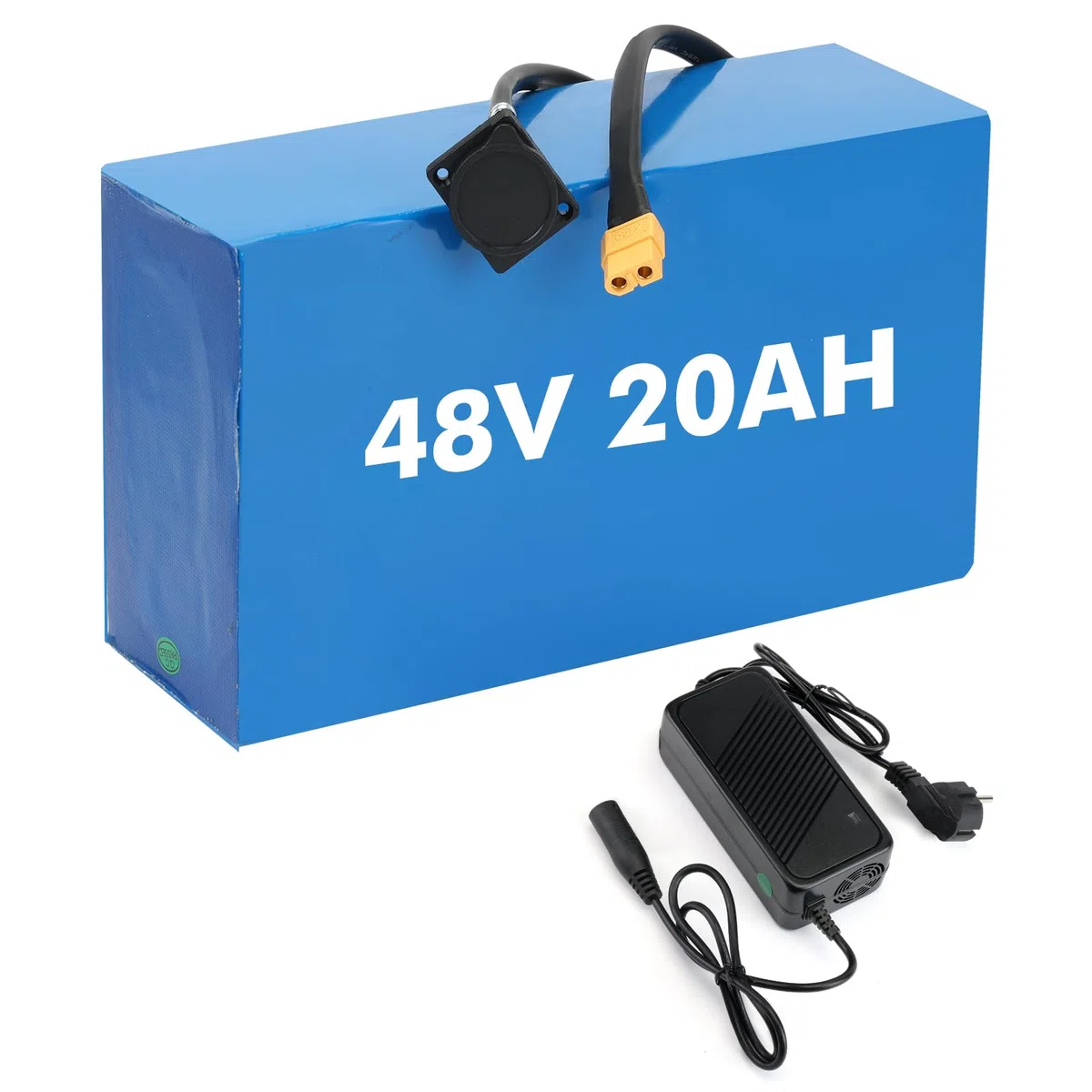 48V 20AH Batería De Bicicleta Eléctrica con Cargador 3A, para 48V Motor, Batería de Litio de Alta Capacidad para Go-Karts, Scooters y Motos Eléctricas