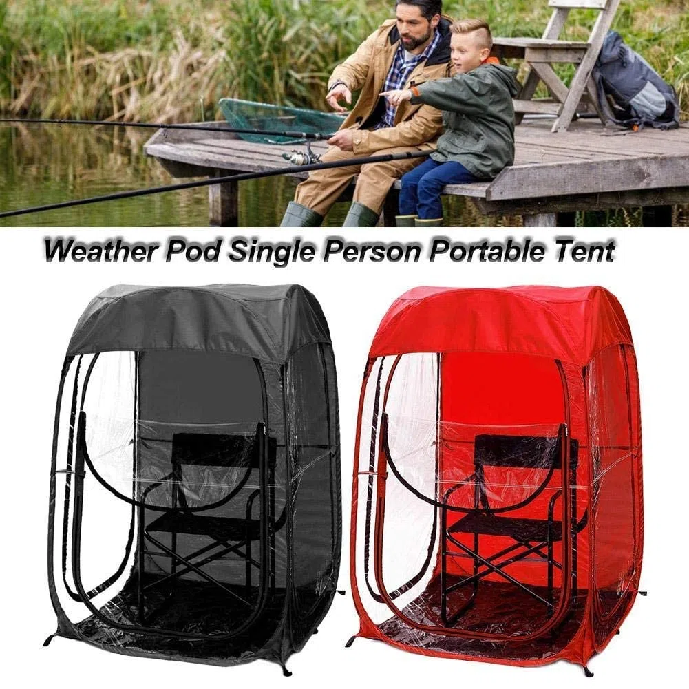 Toldo de pesca portátil – Tienda de pesca, el mejor refugio para una sola persona al aire libre. Perfecto para acampar y pescar, tienda de campaña desplegable deportiva