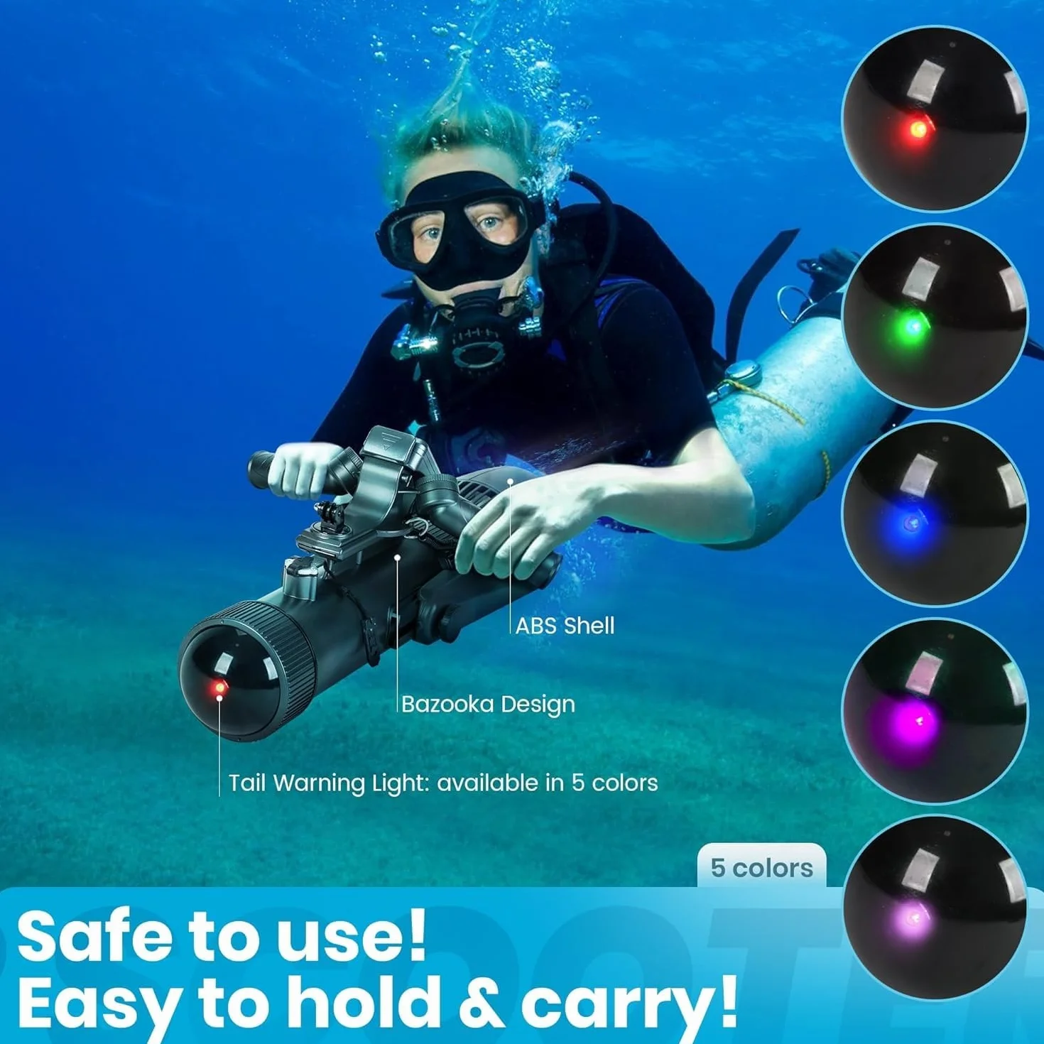 Camolech - Scooter eléctrico submarino con batería extraíble de 700 W, soporte para SUP para adultos, capacidad de la batería 16000 mAh, scooter para piscina, motor eléctrico para tabla de padel