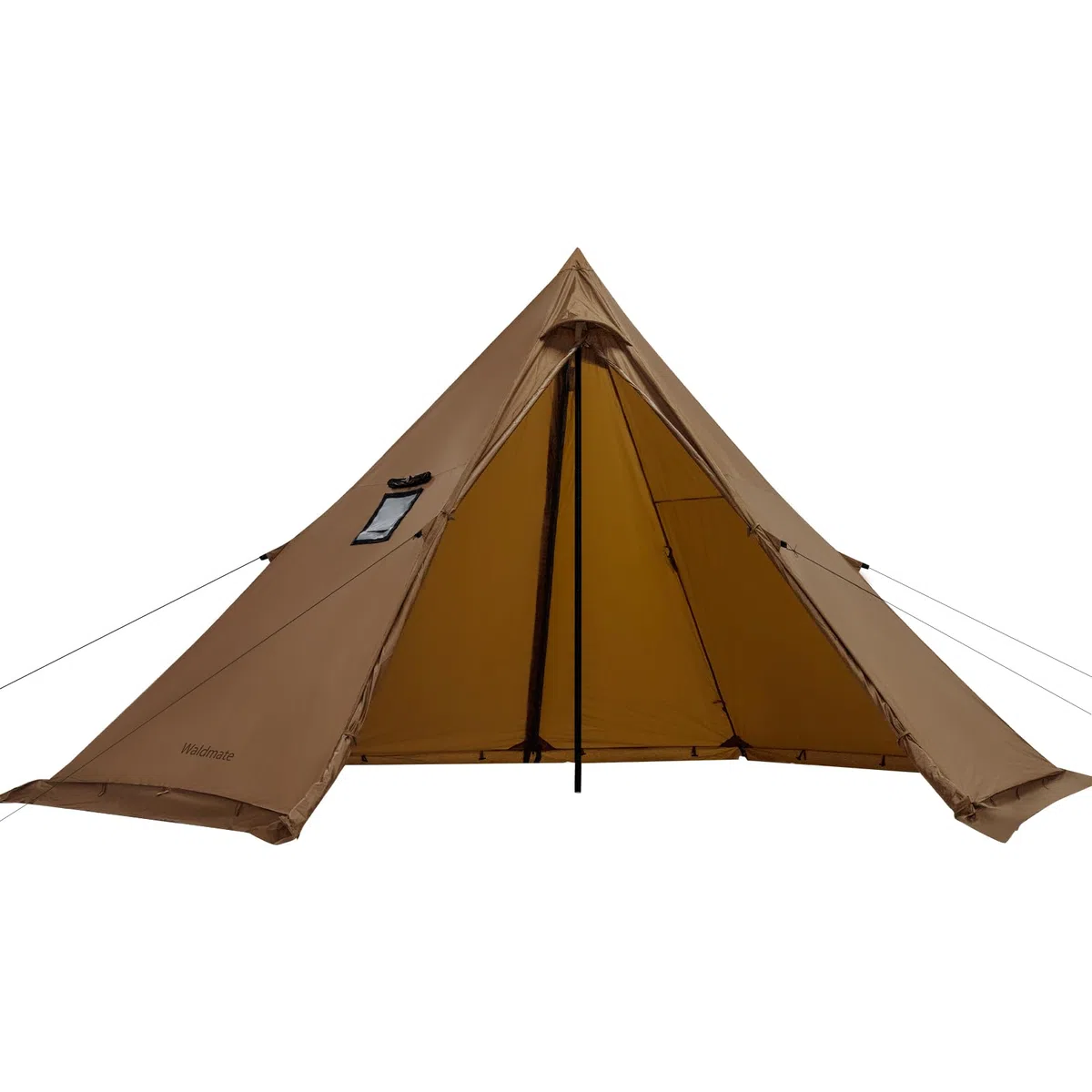 Tipi Tienda de campaña con apertura de horno y delantal de nieve para 4 personas, impermeable, para camping, 4 años, para senderismo, exterior, trekking, caza, pesca