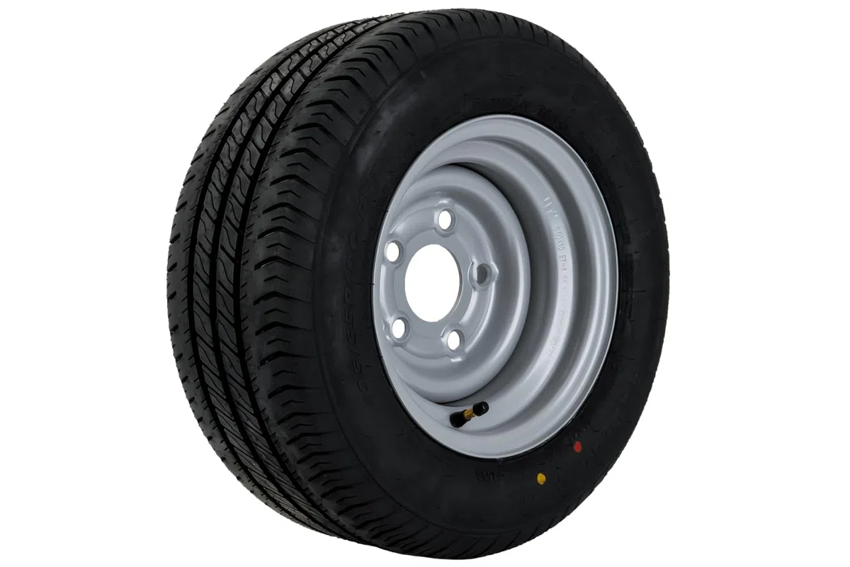 UNITRAILER Rueda Completa para Remolque Pesado 195/55 R10C con Llanta de Acero 6Jx10 5x112 ET-4, Neumático Reforzado LINGLONG de 750 kg para Plataformas y Caravanas